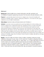 Shoulder Stabilization Versus Immobilization for First-Time Anterior Shoulder Dislocation: A Systematic Review and Meta-analysis of Level 1 Randomized Controlled Trials